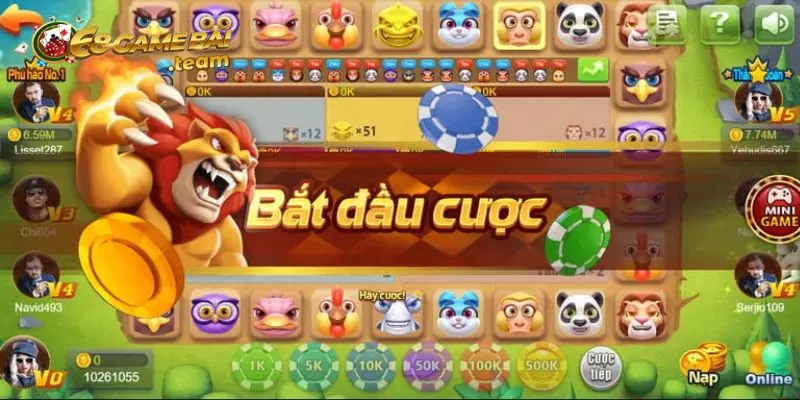 Phi cầm tẩu thú có luật chơi đơn giản